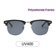 Load image into Gallery viewer, Fulton St 1608-1 Clubmaster Sunglasses Tinted Black