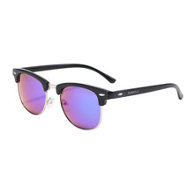 Load image into Gallery viewer, Fulton St 1608M-1 Clubmaster Mirrored Reflective Sunglasses Blue