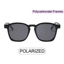 Load image into Gallery viewer, Albany 1681-1 Classic Square Polarized Tinted Sunglasses Black