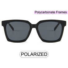 Load image into Gallery viewer, Paige 1683-1 Oversized Square Polarized Tinted Sunglasses Black