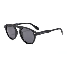 Load image into Gallery viewer, Florence 1697-1 Round Aviator Polarized Tinted Sunglasses Black