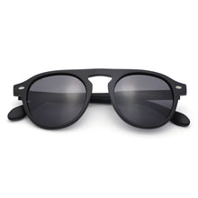 Load image into Gallery viewer, Florence 1697-1 Round Aviator Polarized Tinted Sunglasses Black