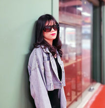 Load image into Gallery viewer, Kendall 1959-1 Rectangular Polarized Tinted Sunglasses Purple