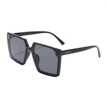 Load image into Gallery viewer, Paris 201115-1 Square Oversized Tinted Sunglasses Black