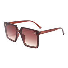 Load image into Gallery viewer, Paris 201115-4 Square Oversized Tinted Sunglasses Brown