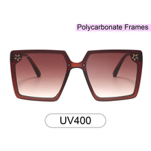 Load image into Gallery viewer, Paris 201115-4 Square Oversized Tinted Sunglasses Brown