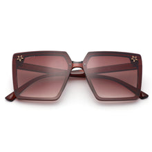 Load image into Gallery viewer, Paris 201115-4 Square Oversized Tinted Sunglasses Brown