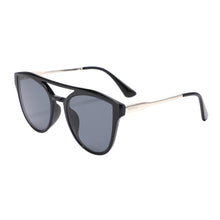 Load image into Gallery viewer, Diana 2133-1 Oversized Cat Eye Tinted Sunglasses Black