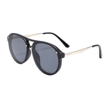 Load image into Gallery viewer, Industry 2134-1 Double Bridge Aviator Tinted Sunglasses Black