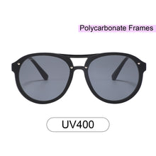 Load image into Gallery viewer, Industry 2134-1 Double Bridge Aviator Tinted Sunglasses Black