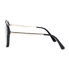Load image into Gallery viewer, Industry 2134-1 Double Bridge Aviator Tinted Sunglasses Black