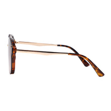 Load image into Gallery viewer, Industry 2134-2 Double Bridge Aviator Tinted Sunglasses Tortoise Brown