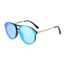 Load image into Gallery viewer, Industry 2134M-4 Double Bridge Aviator Mirrored Reflective Sunglasses Blue