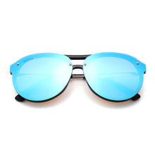 Load image into Gallery viewer, Industry 2134M-4 Double Bridge Aviator Mirrored Reflective Sunglasses Blue