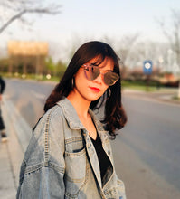 Load image into Gallery viewer, Selma 2202M-10 Round Rectangular Polarized Mirrored Reflective Sunglasses Rose