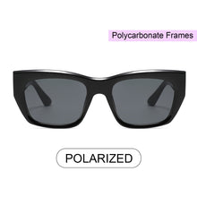 Load image into Gallery viewer, Miami 2309-1 Rectangular Cat Eye Polarized Tinted Sunglasses Black