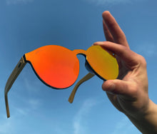 Load image into Gallery viewer, Purpyle Riverside 312M-5 Classic Round Mirrored Sunglasses Fire Red 6