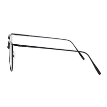 Load image into Gallery viewer, Vista 3459-1 Frameless Square Rounded Bottom Tinted Sunglasses Black