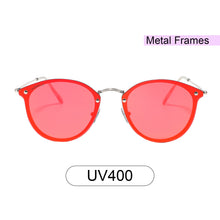 Load image into Gallery viewer, Rocklin 3481M-5 Classic Mirrored Reflective Sunglasses Fire Red