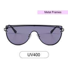 Load image into Gallery viewer, Seaside 3485-1 Shield Mirrored Sunglasses Black