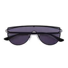 Load image into Gallery viewer, Seaside 3485-1 Shield Mirrored Sunglasses Black