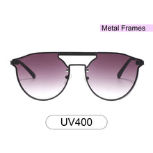 Load image into Gallery viewer, Richmond 3589-3 Double Bridge Aviator Tinted Sunglasses Brown Purple Gradient