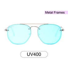 Load image into Gallery viewer, Bleecker St 3645M-4 Aviator Mirrored Reflective Sunglasses Blue