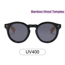 Load image into Gallery viewer, Marina Bay 4023-1 Classic Round Tinted Sunglasses Black