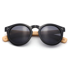 Load image into Gallery viewer, Marina Bay 4023-1 Classic Round Tinted Sunglasses Black