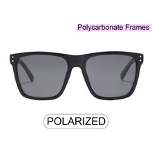 Load image into Gallery viewer, Weston 4379-3 Classic Square Polarized Tinted Sunglasses Black