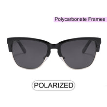 Load image into Gallery viewer, Vienna 5003-1 Clubmaster Polarized Tinted Sunglasses Black
