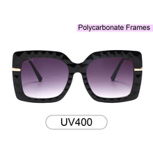 Load image into Gallery viewer, Houston 5805-3 Square Oversized Tinted Sunglasses Purple Gradient