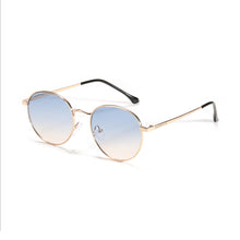 Load image into Gallery viewer, Bowery 9107-1 Round Tinted Sunglasses Blue Gradient