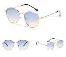 Load image into Gallery viewer, Bowery 9107-1 Round Tinted Sunglasses Blue Gradient