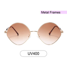 Load image into Gallery viewer, Princeton S3015-2 Round Tinted Sunglasses Brown Gradient