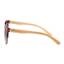 Load image into Gallery viewer, Foster 1035-2 Clubmaster Round Tinted Sunglasses Brown
