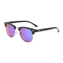 Load image into Gallery viewer, Fulton St 1608M-1 Clubmaster Mirrored Reflective Sunglasses Blue
