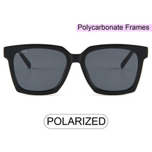 Load image into Gallery viewer, Paige 1683-1 Oversized Square Polarized Tinted Sunglasses Black
