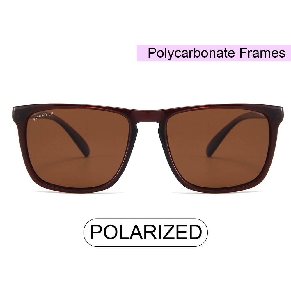 Lynwood 1688-2 WFR Classic Polarized Tinted Sunglasses Brown