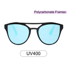 Load image into Gallery viewer, Diana 2133M-4 Oversized Cat Eye Mirrored Reflective Sunglasses Blue
