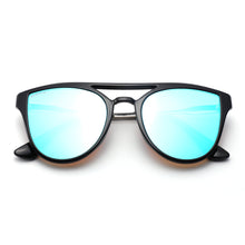 Load image into Gallery viewer, Diana 2133M-4 Oversized Cat Eye Mirrored Reflective Sunglasses Blue
