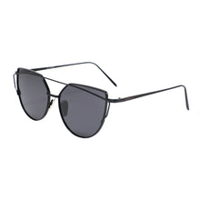 Load image into Gallery viewer, Selma 2202-1 Round Rectangular Polarized Tinted Sunglasses Black
