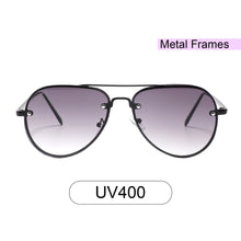 Load image into Gallery viewer, Paradise 2204-1 Aviator Tinted Sunglasses Gray Gradient
