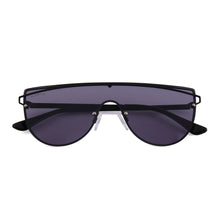 Load image into Gallery viewer, Seaside 3485-1 Shield Mirrored Sunglasses Black
