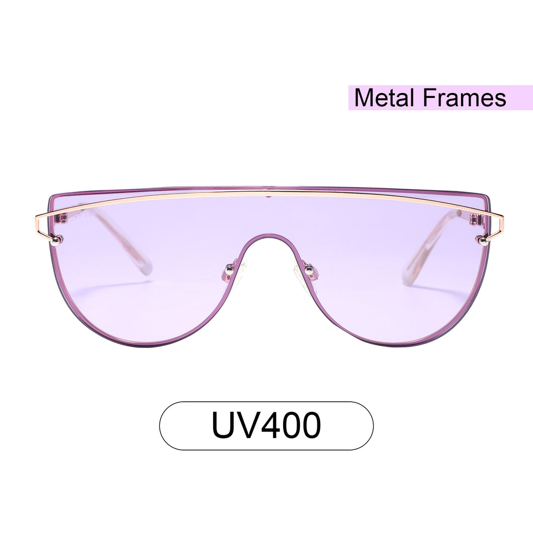 Seaside 3485-7 Shield Tinted Sunglasses Purple