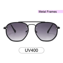 Load image into Gallery viewer, Palmdale 3645-1 Rectangular Tinted Sunglasses Gray Gradient
