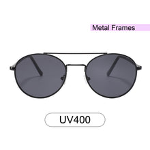 Load image into Gallery viewer, Grove St. 3652-1 Round Tinted Sunglasses Black
