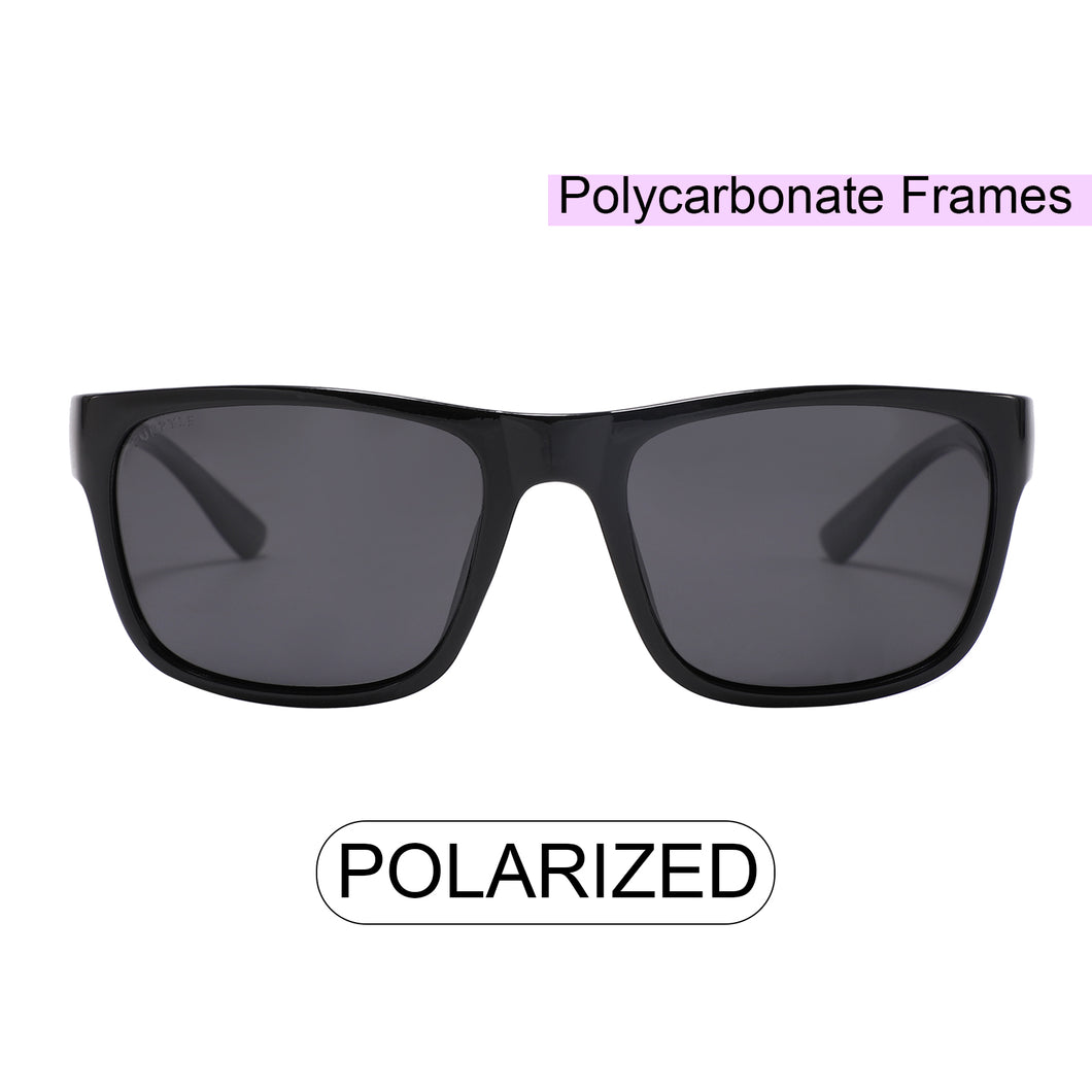 Danville P516-1 WFR Classic Polarized Tinted Sunglasses Black