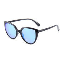 Load image into Gallery viewer, Venice 1690M-4 Oversized Cat Eye Polarized Mirrored Reflective Sunglasses Blue
