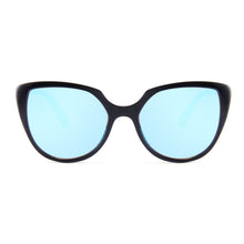 Load image into Gallery viewer, Venice 1690M-4 Oversized Cat Eye Polarized Mirrored Reflective Sunglasses Blue
